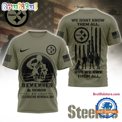 Pittsburgh Steelers 2026 NFL Celebrating Memorial Day Limited 3D Shirt