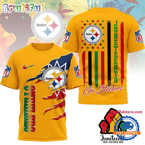 Pittsburgh Steelers 2026 NFL Juneteenth Freedom Limited Edition 3D Shirt