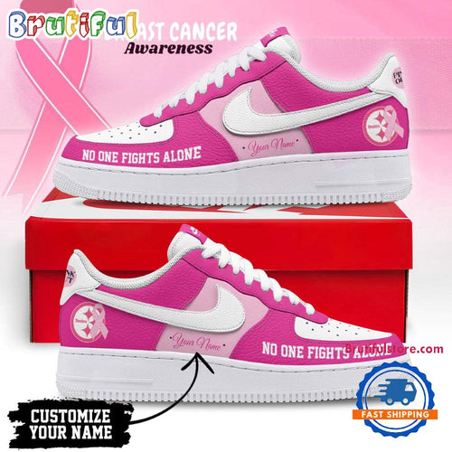 Pittsburgh Steelers Breast Cancer Awareness October Air Force 1 Shoes Sneaker