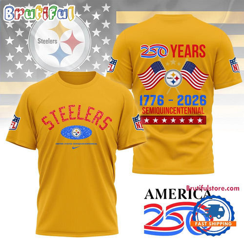 Pittsburgh Steelers NFL 250 Years Proud Semiquincentennial Day Limited 3D Shirt