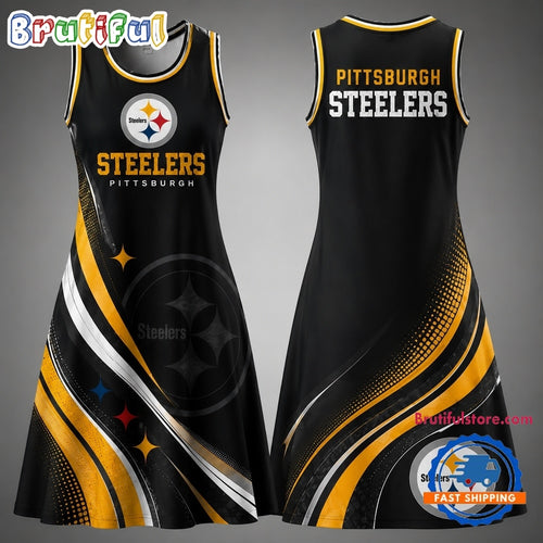 Pittsburgh Steelers NFL Team Pride Women’s Sleeveless Dress