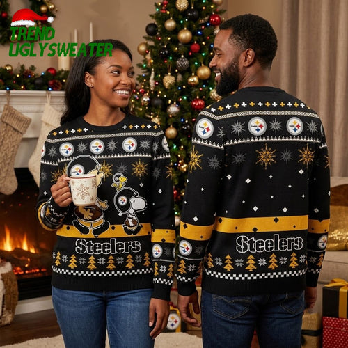 Pittsburgh Steelers Snoopy Christmas Sweater Ugly Christmas Sweater