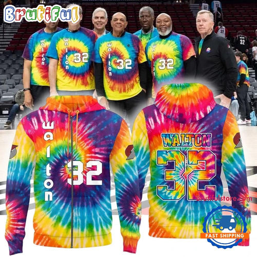 Portland Trail Blazers Limited Edition Bill Walton Tribute 3D All Over Printed Hoodie T-Shirt