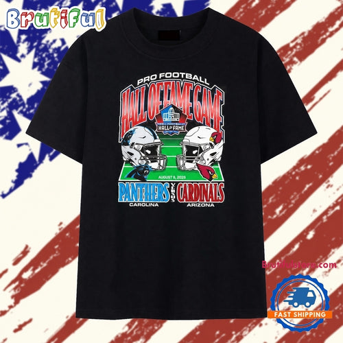 Pro Football Hall of Fame Game 2026 Carolina Panthers Vs Arizona Cardinals Helmets T Shirt