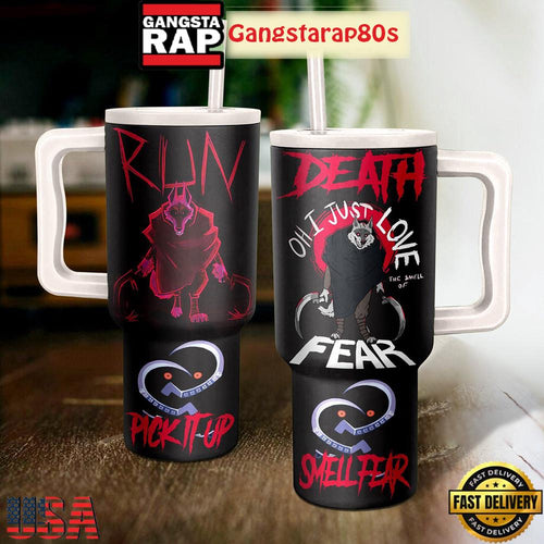 Puss In Boots Smell Of Fear Tumbler Cup 40oz