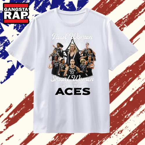 Real Women Love Basketball Smart Women Love The Las Vegas Aces 2026 T Shirt