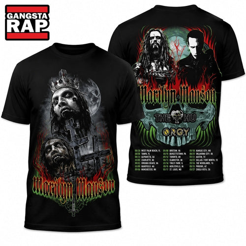 Rob Zombie Marilyn Manson Concert 2026 Hoodie T-Shirt