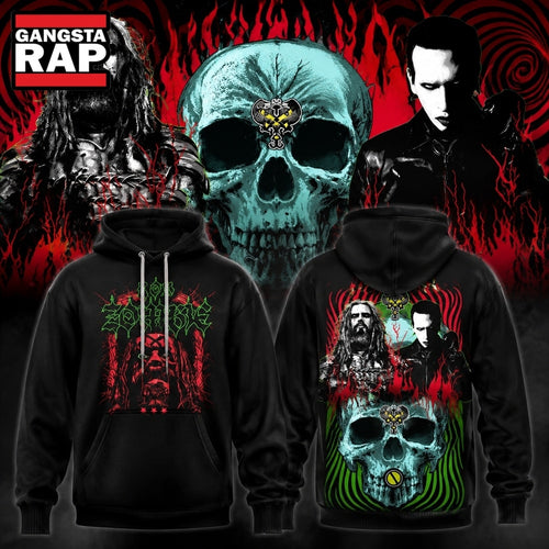 Rob Zombie Marilyn Manson Freaks On Parade Tour 2026 Hoodie T-Shirt