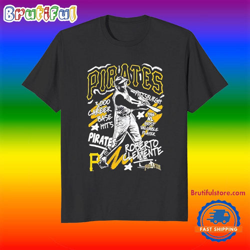 Roberto Clemente Pittsburgh Pirates 300 Career Baseball Hits T Shirt