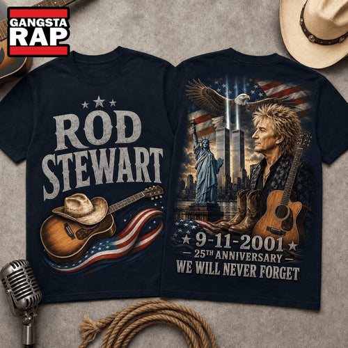Rod Stewart 911 Memorial 25th Anniversary 3D Shirt Hoodie T-Shirt