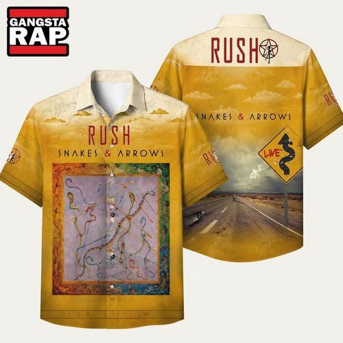 Rush Band Snakes Arrows Album Hawaiian Shirt, Music Hawaiian Shirt