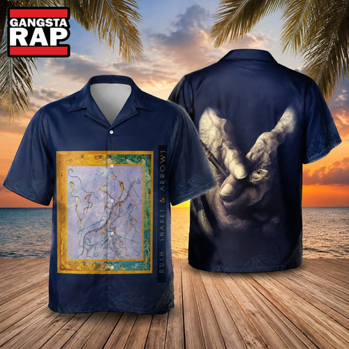 Rush Snakes & Arrows Art Hawaiian Shirt, Music Hawaiian Shirt