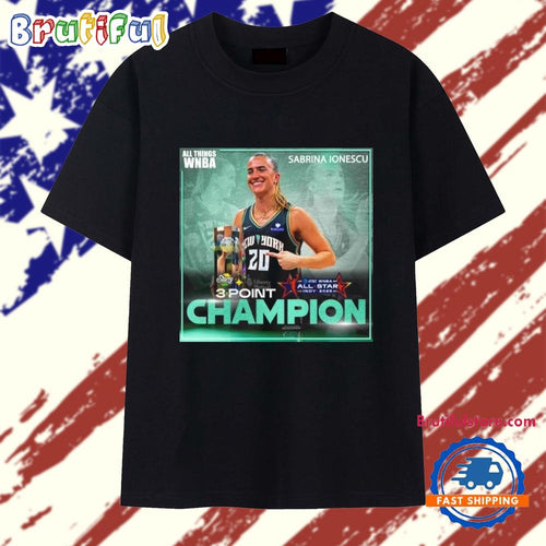 Sabrina Ionescu Starry 3-Point Contest Champion All Star 2025 T Shirt
