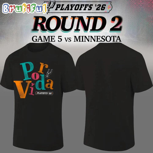 San Antonio Spurs 2026 Playoff Game 5 Black T Shirts