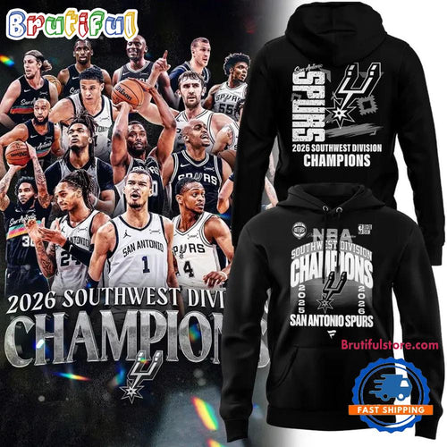 San Antonio Spurs 2026 Southwest Division Champions Limited Hoodie T-Shirt