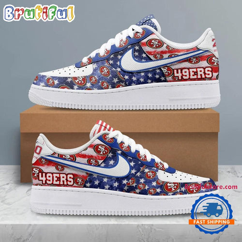 San Francisco 49ers 2026 NFL 250 Years Of America Air Force 1 Shoes Sneaker