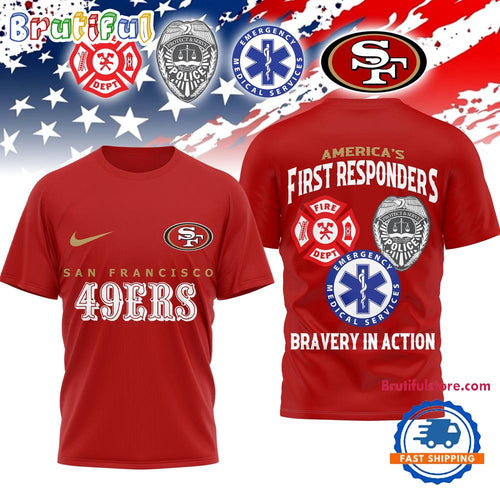 San Francisco 49ers 2026 NFL First Responders Limited 3D Shirt
