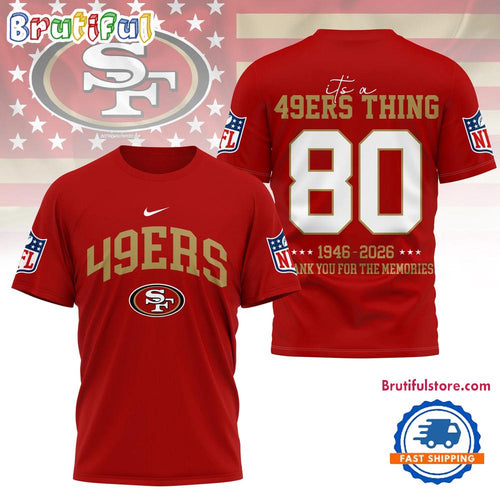 San Francisco 49ers 2026 NFL Legacy Limited Edition 3D Shirt
