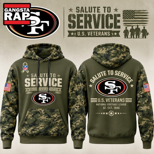 San Francisco 49ers x Salute To Service 2026 Limited Edition Hoodie
