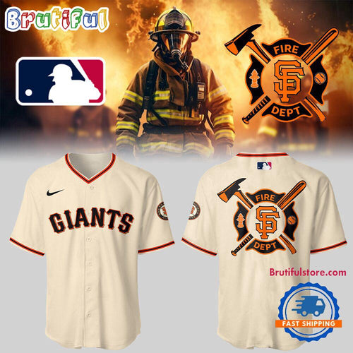 San Francisco Giants x Firefighter Appreciation Night Baseball Jersey
