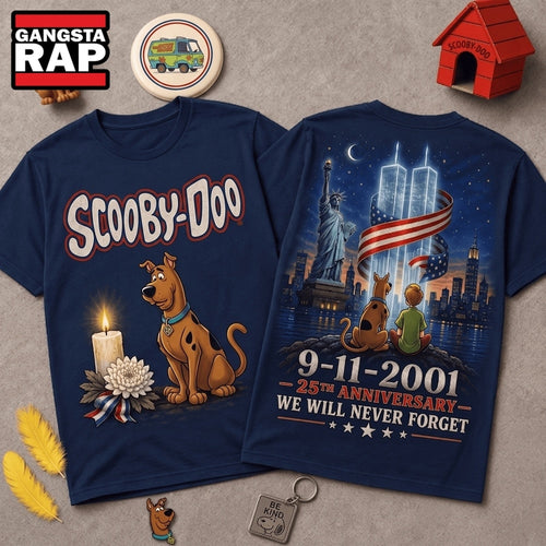 Scooby Doo 911 Memorial 25th Anniversary 3D Shirt Hoodie T-Shirt