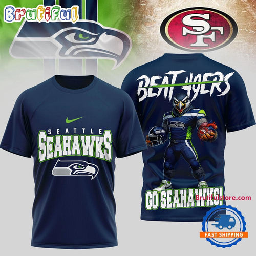 Seattle Seahawks 2026 NFL Beat 49ers Special New 3D Shirt