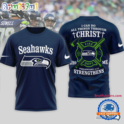 Seattle Seahawks NFL Faith & Gridiron Limited Edition 3D Shirt