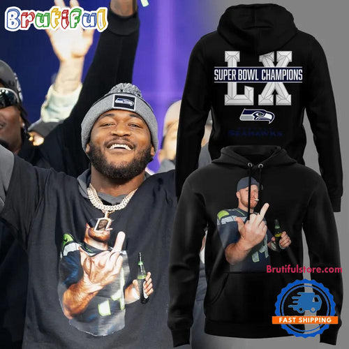 Seattle Seahawks Sam Darnold Middle Finger 2026 Hoodie T-Shirt