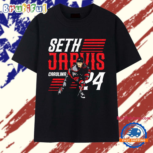 Seth Jarvis Carolina Hurricanes NHL Hockey Player T Shirt