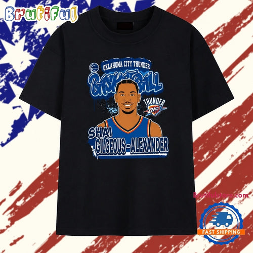Shai Gilgeous Alexander Oklahoma City Thunder Basketball T Shirt