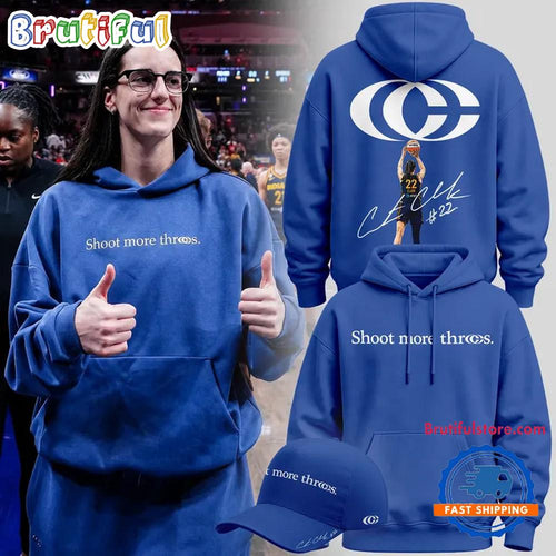Shoot More Threes Caitlin Clark Logo And Signatures 2026 Exclusive Hoodie T-Shirt