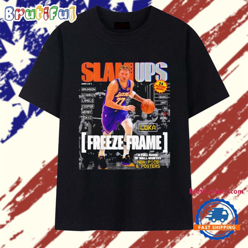 SLAMUPs Luka Doncic LA Lakers Magazine T Shirt