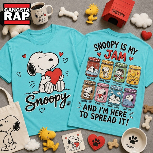 Snoopy Is My Jam Cute Love Hoodie T-Shirt