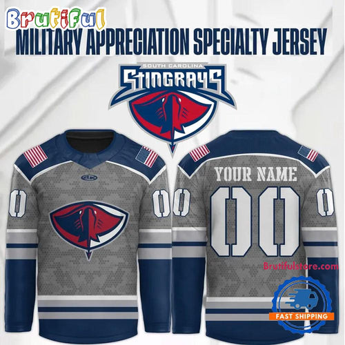 South Carolina Stingrays Military Night Special 2025 Hockey Jersey