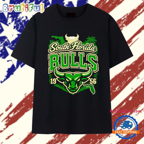 South Florida Bulls 1956 Logo NCAA College Football T Shirt