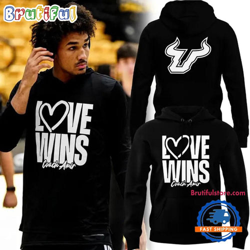 South Florida Bulls Coach Amir Love Wins Limited Edition Hoodie T-Shirt
