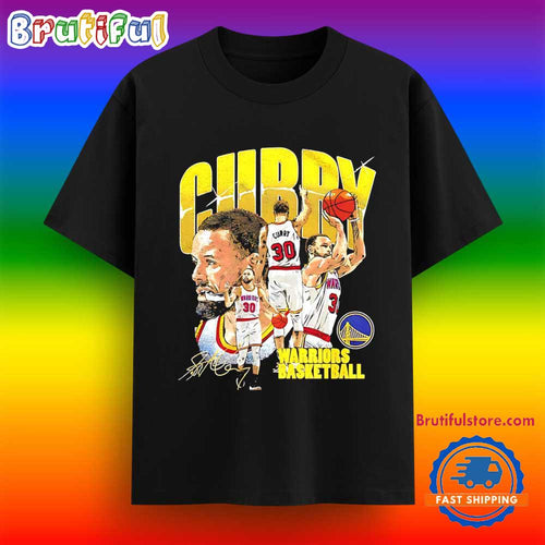 Steph Curry Golden State Warriors College Signature T Shirt