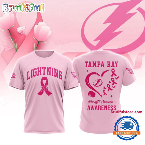 Tampa Bay Lightning 2025 NHL Pink Breast Cancer Awareness All Over Print Shirt