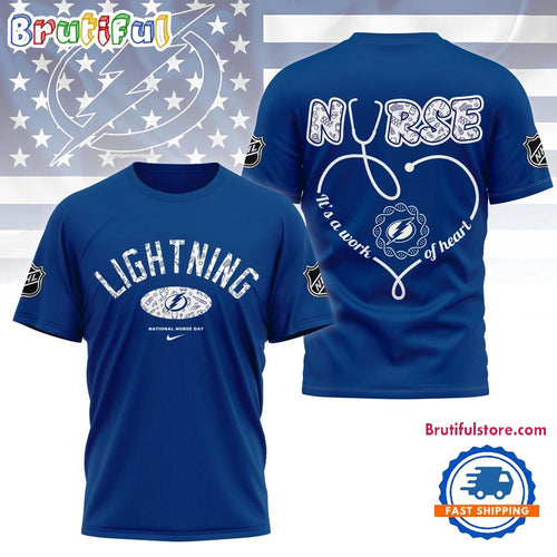 Tampa Bay Lightning NHL Nurse Appreciation Month 3D T Shirt