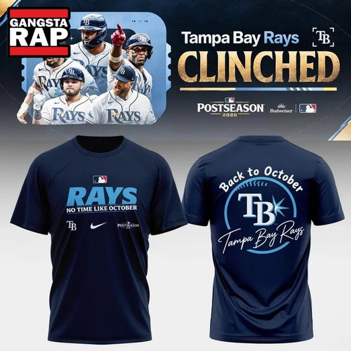 Tampa Bay Rays Shop 2026 Postseason Clinched T Shirt