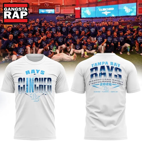 Tampa Bay Rays White 2026 Postseason T Shirt