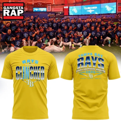 Tampa Bay Rays Yellow 2026 Postseason T Shirt