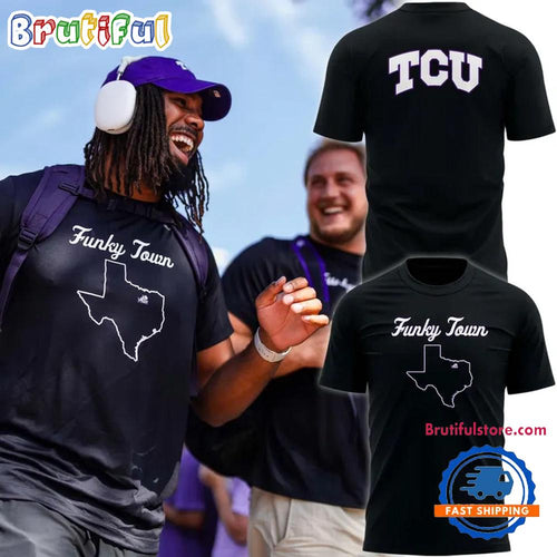 TCU Horned Frogs Football Funky Town 2025 3D Shirt