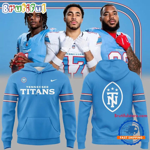 Tennessee Titans 2026 NFL New Uniform Light Blue Hoodie T-Shirt