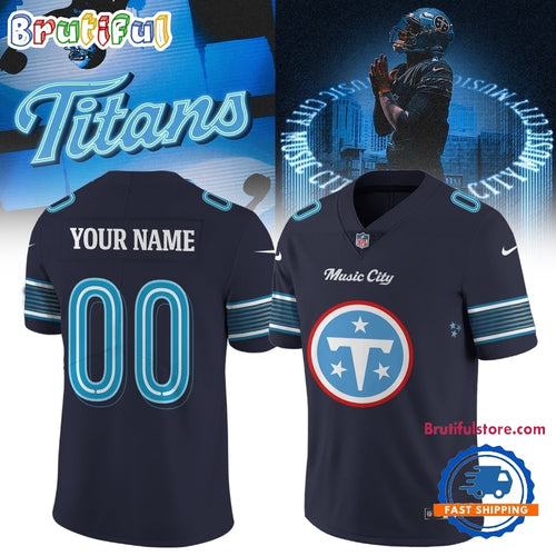 Tennessee Titans NFL Rivalries 2026 Custom Name And Number Football Jersey