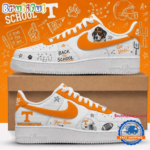 Tennessee Volunteers 2026 NCAA Football Back To School Air Force 1 Shoes Sneakers