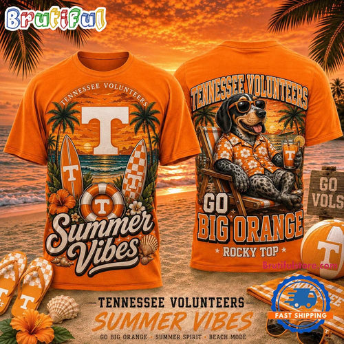 Tennessee Volunteers 2026 NCAA Summer Vibes Limited Edition 3D T Shirt
