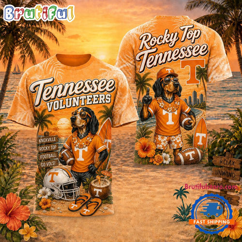 Tennessee Volunteers NCAA Mascot Beach Vibes Sports Limited Edition 3D Shirt