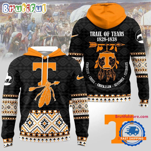 Tennessee Volunteers NCAA Trail of Tears Awareness 1828-1838 Limited Hoodie Shirt
