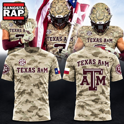 Texas A&M Aggies Football 2026 Honor and Support Strategy T Shirt